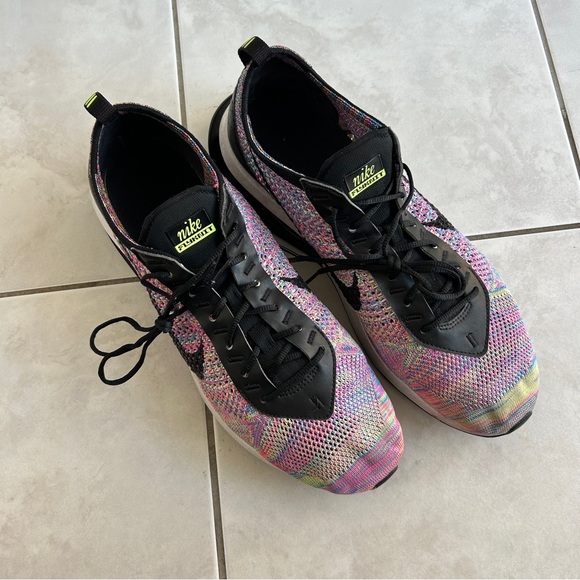 Nike Other - Nike Free Flyknit Multicolor Running Shoes Men's Size 12